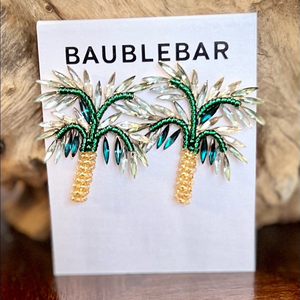 **NWT** discontinued Baublebar Palm Tree post Earrings